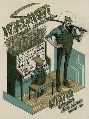 Concert poster from Yeasayer - Metro, Chicago, IL, USA - Apr 29, 2010