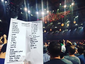 Setlist photo from Pearl Jam - Bon Secours Wellness Arena, Greenville, SC, USA - Apr 16, 2016