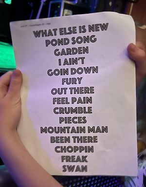 Setlist photo from Dinosaur Jr. - Store Vega, Copenhagen, Denmark - Jun 3, 2024